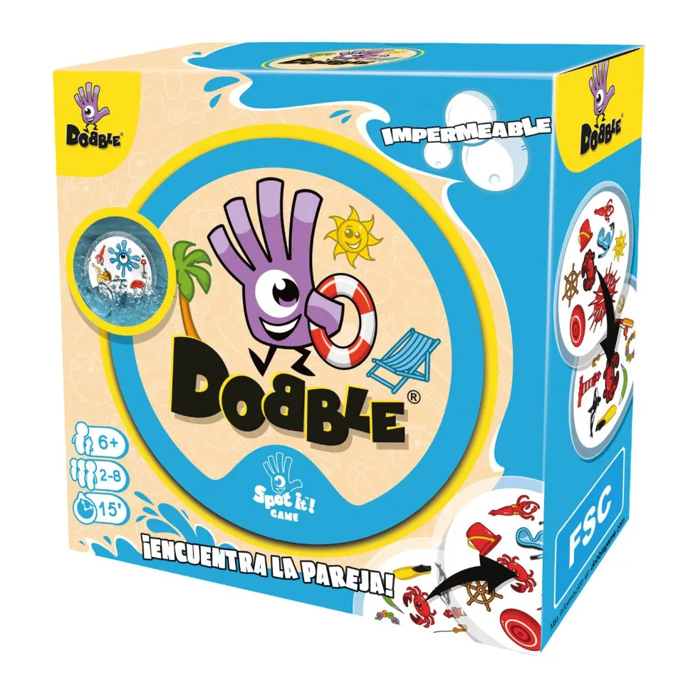 Asmodee Dobble Impermeable Juego de Mesa