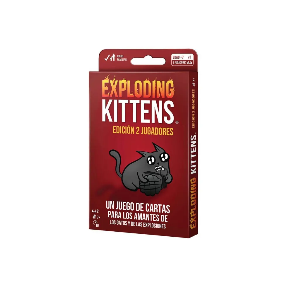 Asmodee Exploding Kittens Edición dos Jugadores Juego de Mesa