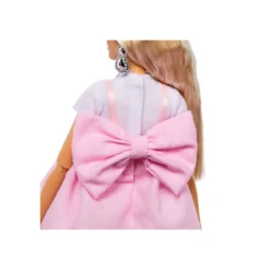 Barbie Muñeca Barbie Deluxe Style Nº 3 con Vestido Barbiecore en Rosa Pastel con Lazo Extragrande y Pelo Rubio