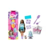 Barbie Party Unboxed Muñeca Azul con 10 Sorpresas
