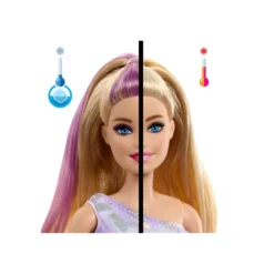 Barbie Party Unboxed Muñeca Morada con 10 Sorpresas