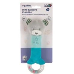 Bebé Vip Osito Blandito Sonajero Azul
