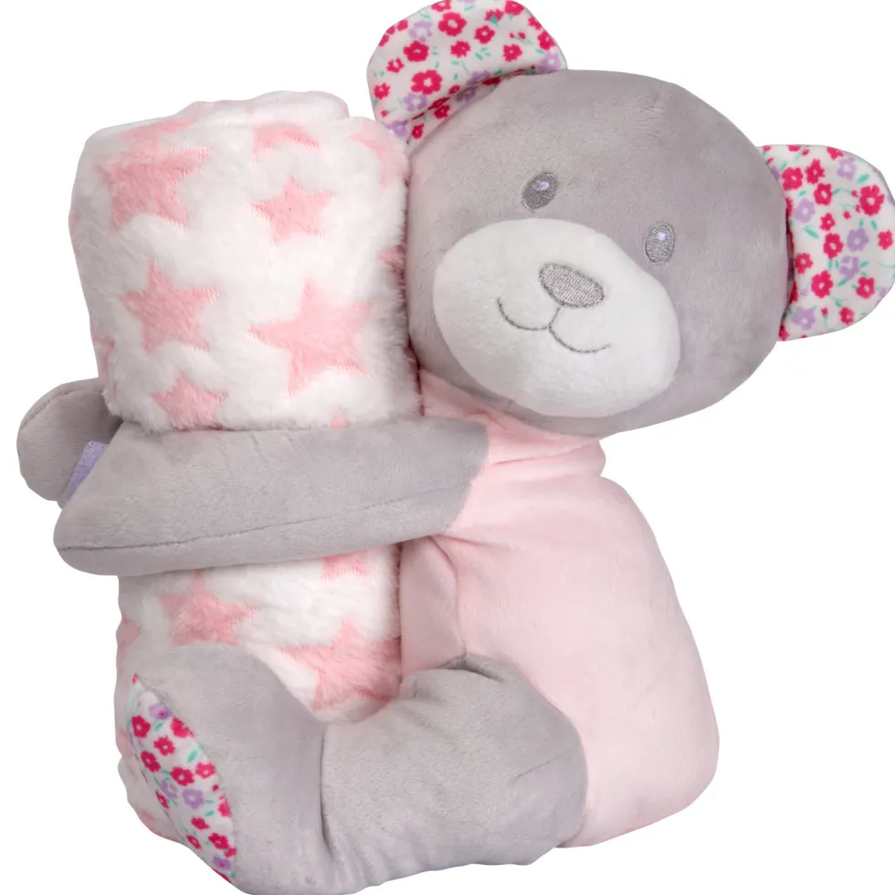 Bebé Vip Osito con Manta Rosa