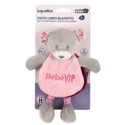 Bebé Vip Osito Libro Blandito Rosa