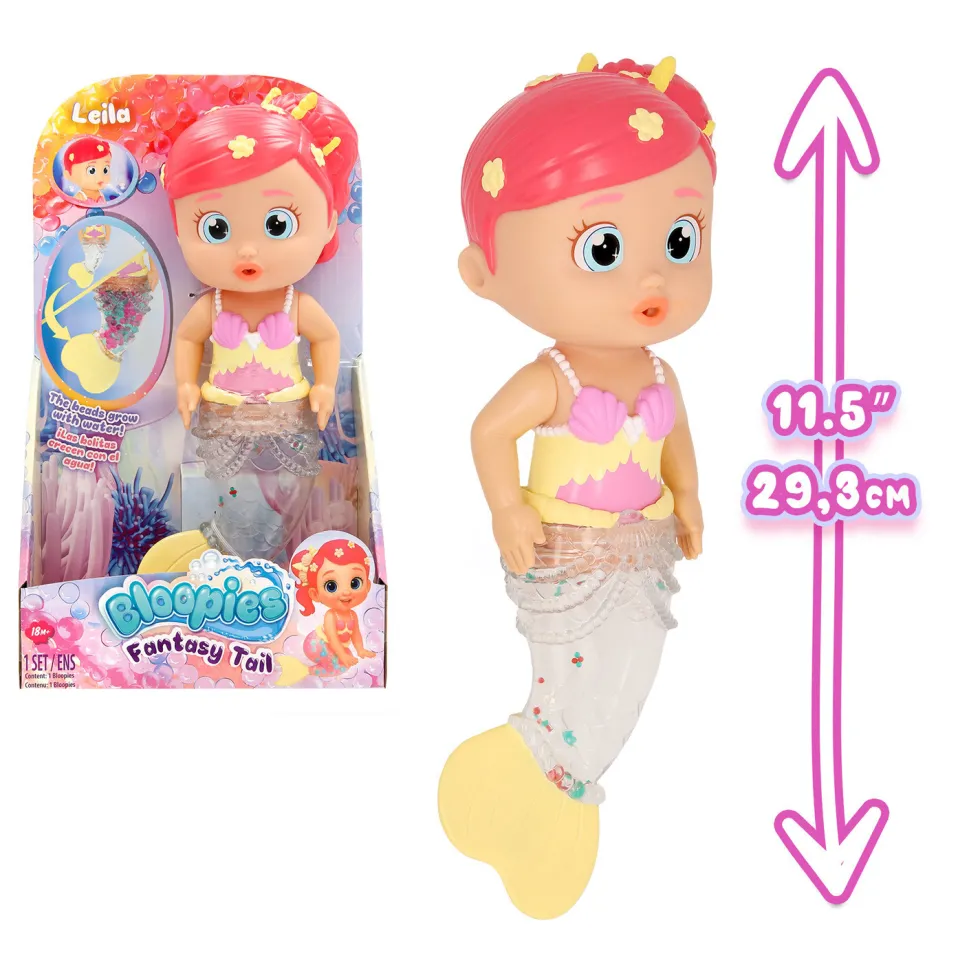 Bloopies Fantasy Tail Muñeca Impermeable Sirena Varios Modelos