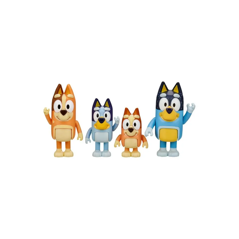 Bluey Pack 4 Figuras Serie 2 Varios Modelos