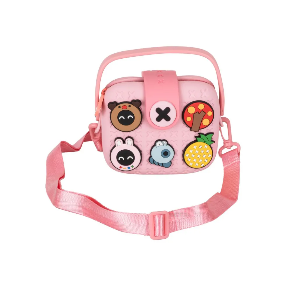 Bolso Cuadrado Rosa Goma Eva