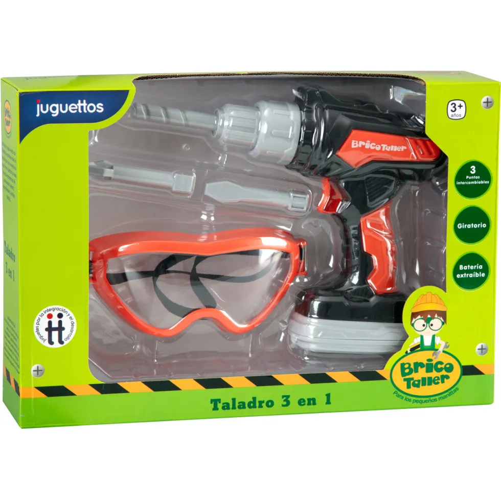 Bricotaller Taladro 3 en 1 con Gafas