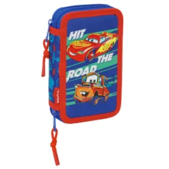 Cars Plumier Doble Pequeño 29 Piezas