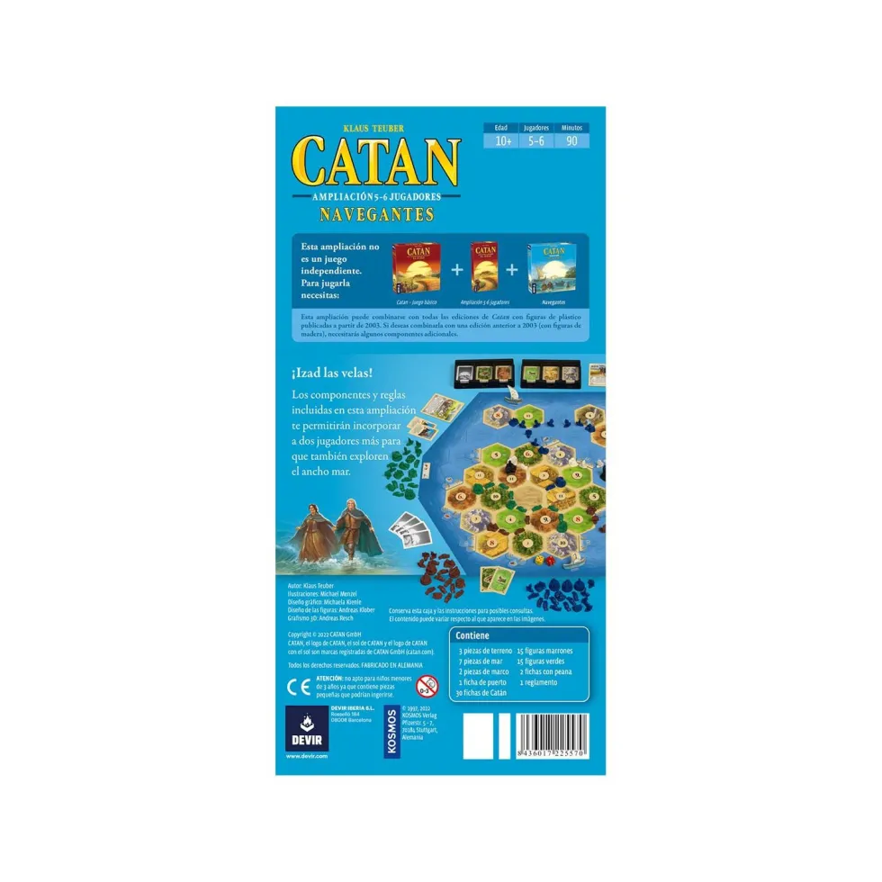 Devir Catan 5-6 Jugadores Juego de Mesa
