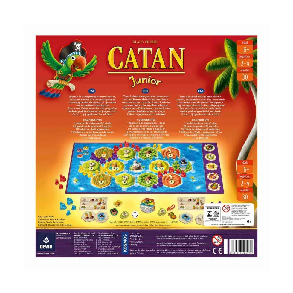 Devir Catan Junior Edición Trilingüe Juego de Mesa