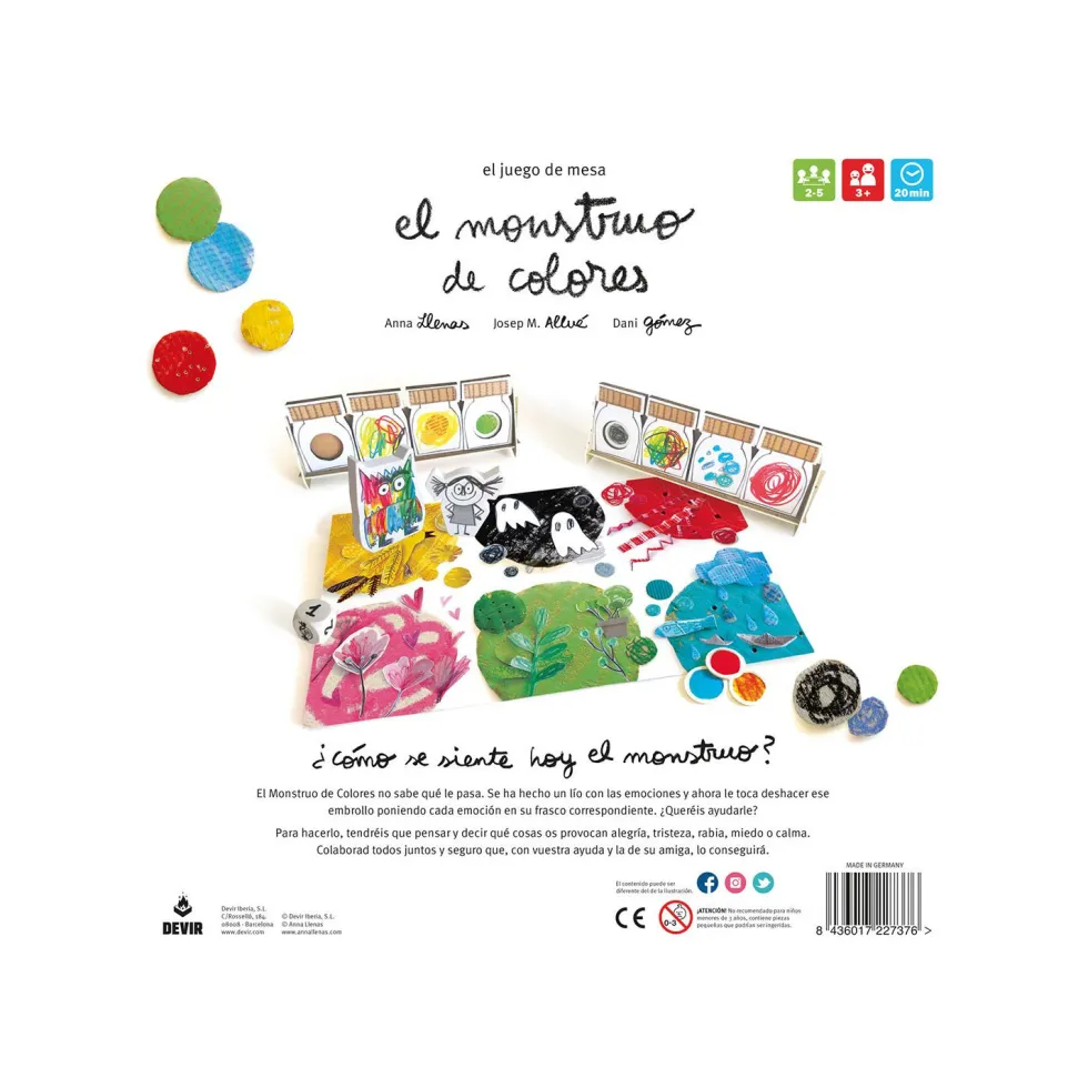 Devir El Monstruo de Colores Juego de Mesa