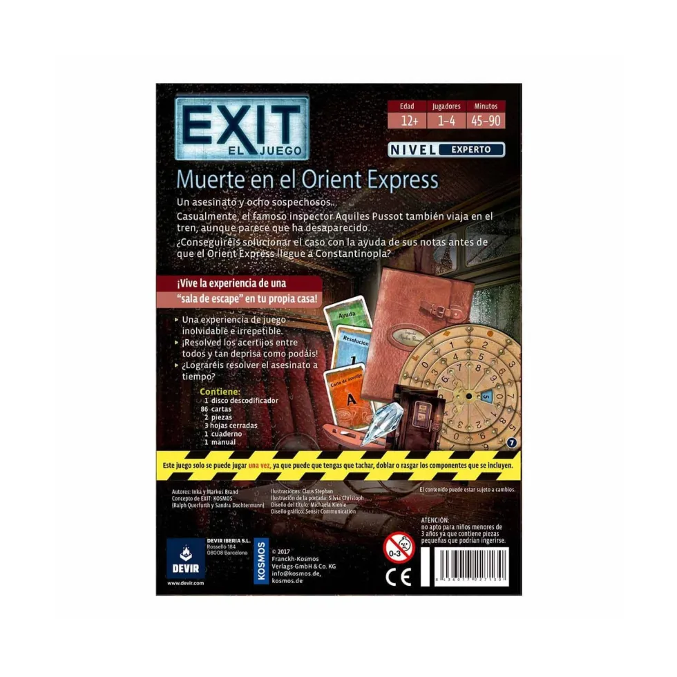 Devir Exit Orient Express Juego de Mesa
