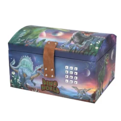 Dino World Cofre del Tesoro con Código Secreto