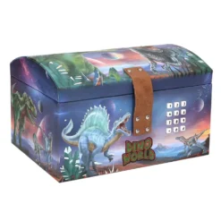 Dino World Cofre del Tesoro con Código Secreto