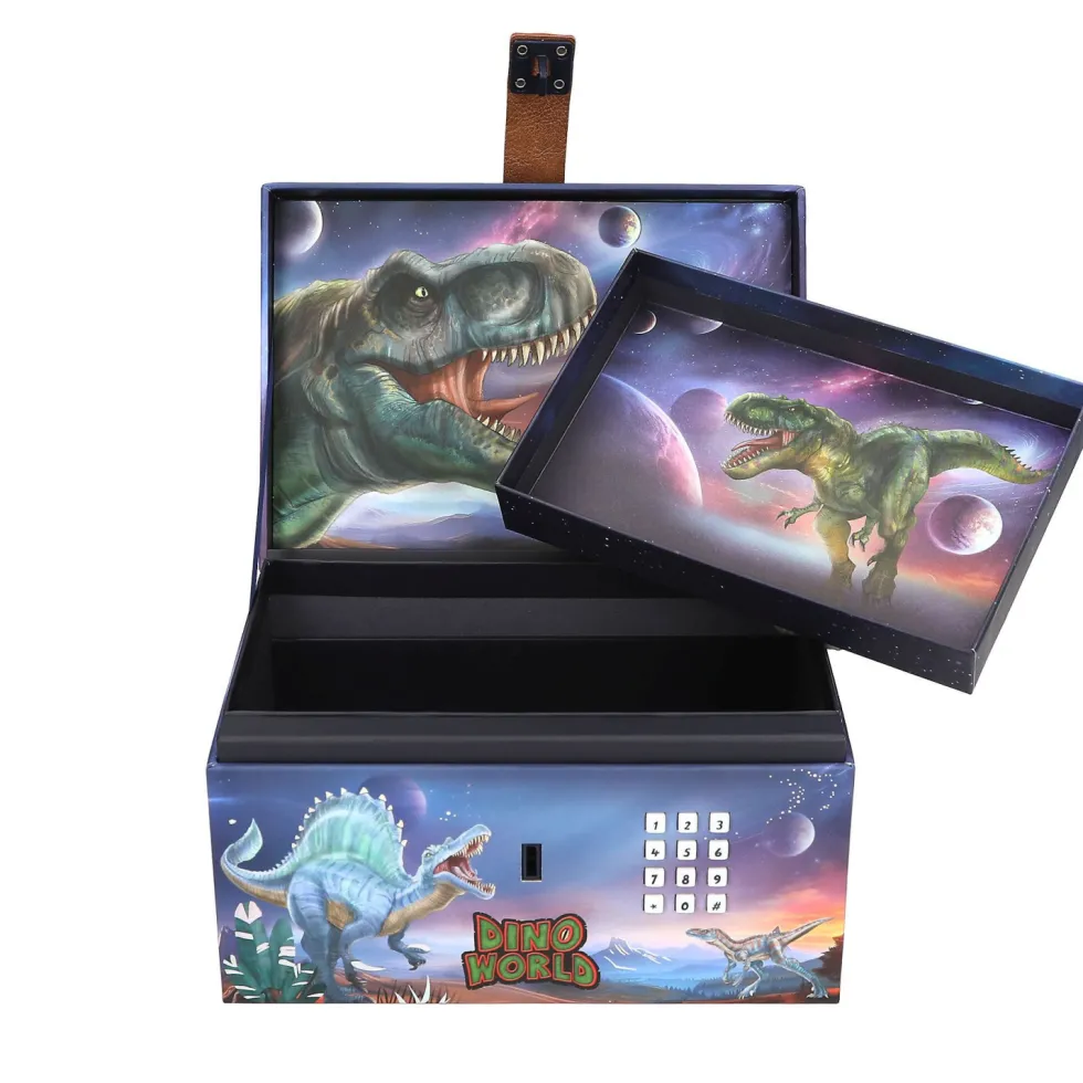 Dino World Cofre del Tesoro con Código Secreto