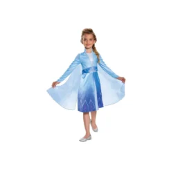 Disfraz Infantil Disney Frozen Elsa de Viaje Clásico Talla S 5-6 Años