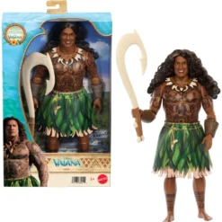 Disney Vaiana Muñeco Maui con Accesorios