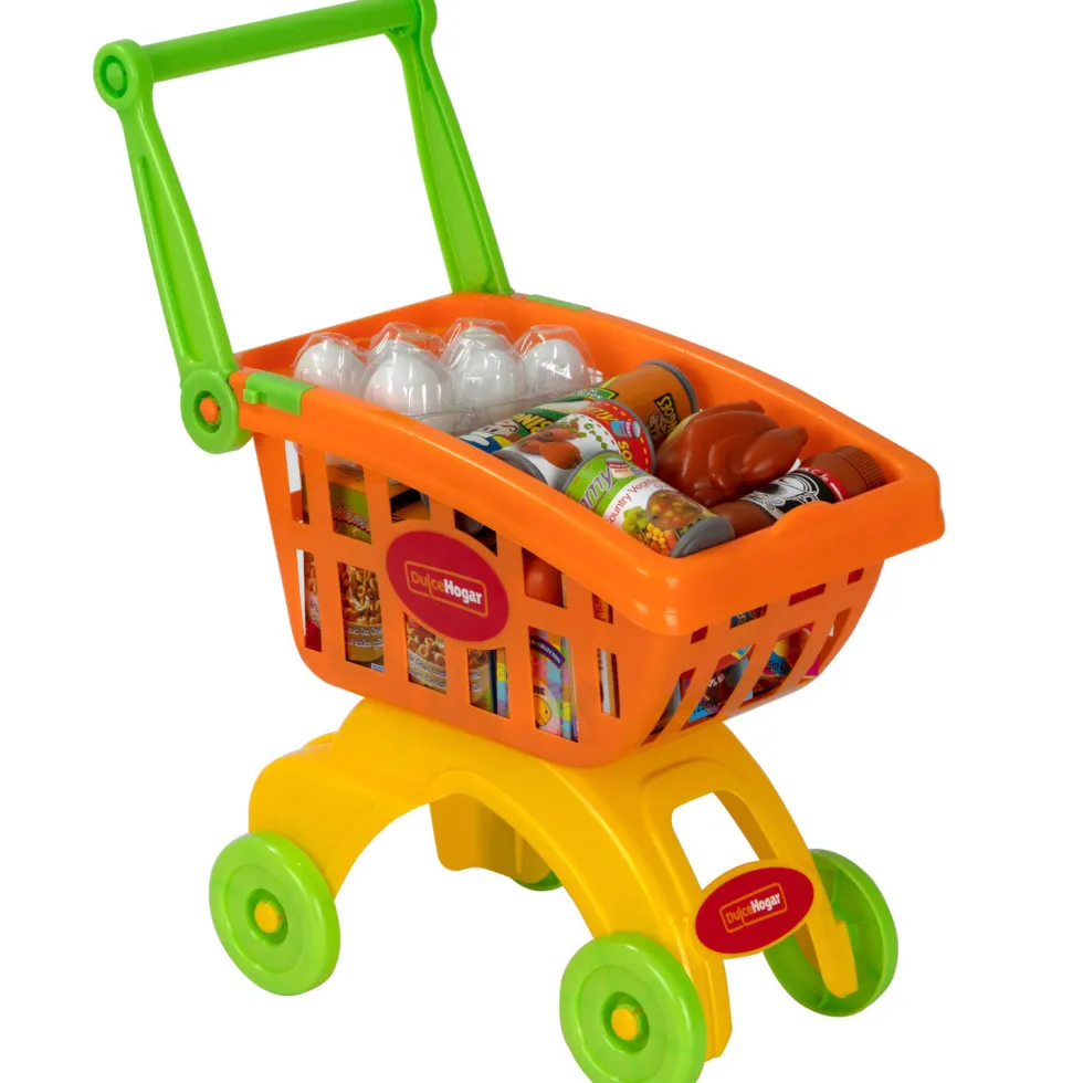 Dulce Hogar Carrito de la Compra con Alimentos
