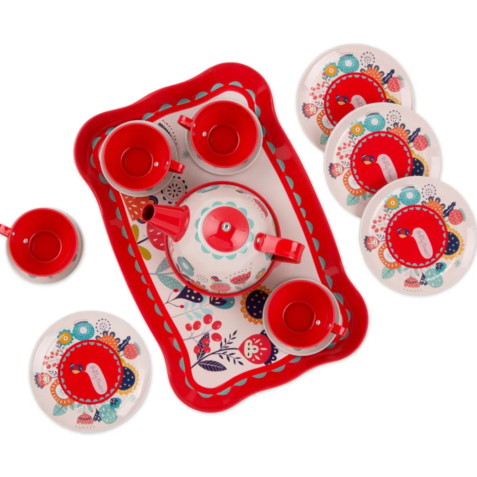 Dulce Hogar Juego de Té Metálico