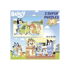 Educa Puzzle Madera 2 x 50 Piezas Bluey - 19408