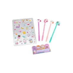 Estuche de Papelería con 4 Bolígrafos de Gel