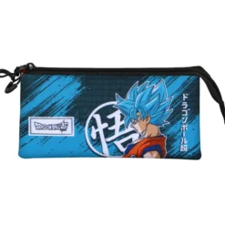 Estuche Portatodo Triple Dragon Ball Saiyajin Blue