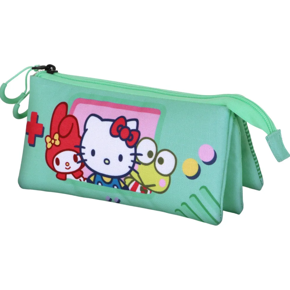Estuche Portatodo Triple Hello Kitty Videogame