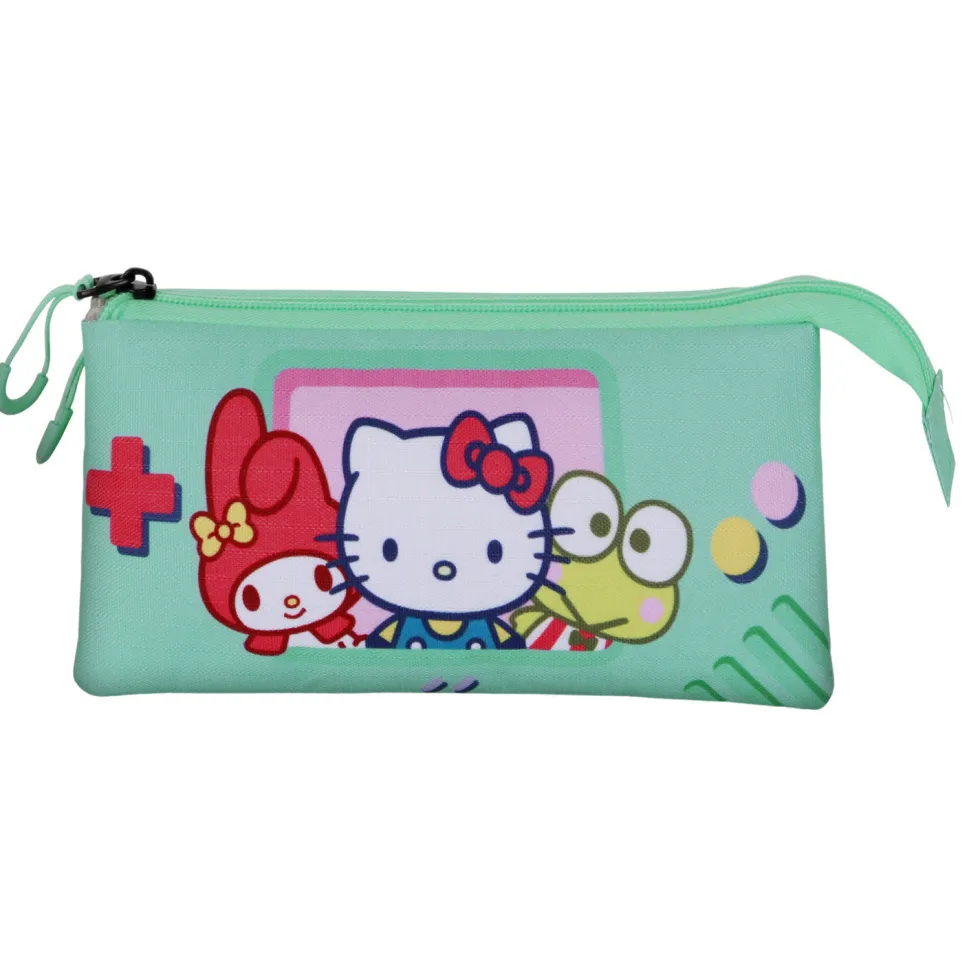 Estuche Portatodo Triple Hello Kitty Videogame