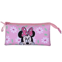 Estuche Portatodo Triple Minnie Mouse Blooming