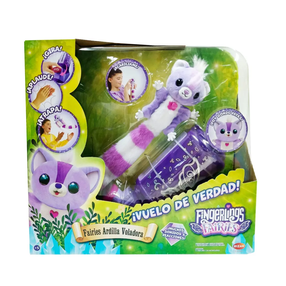 Fingerlings Fairies Peluche Ardilla Voladora