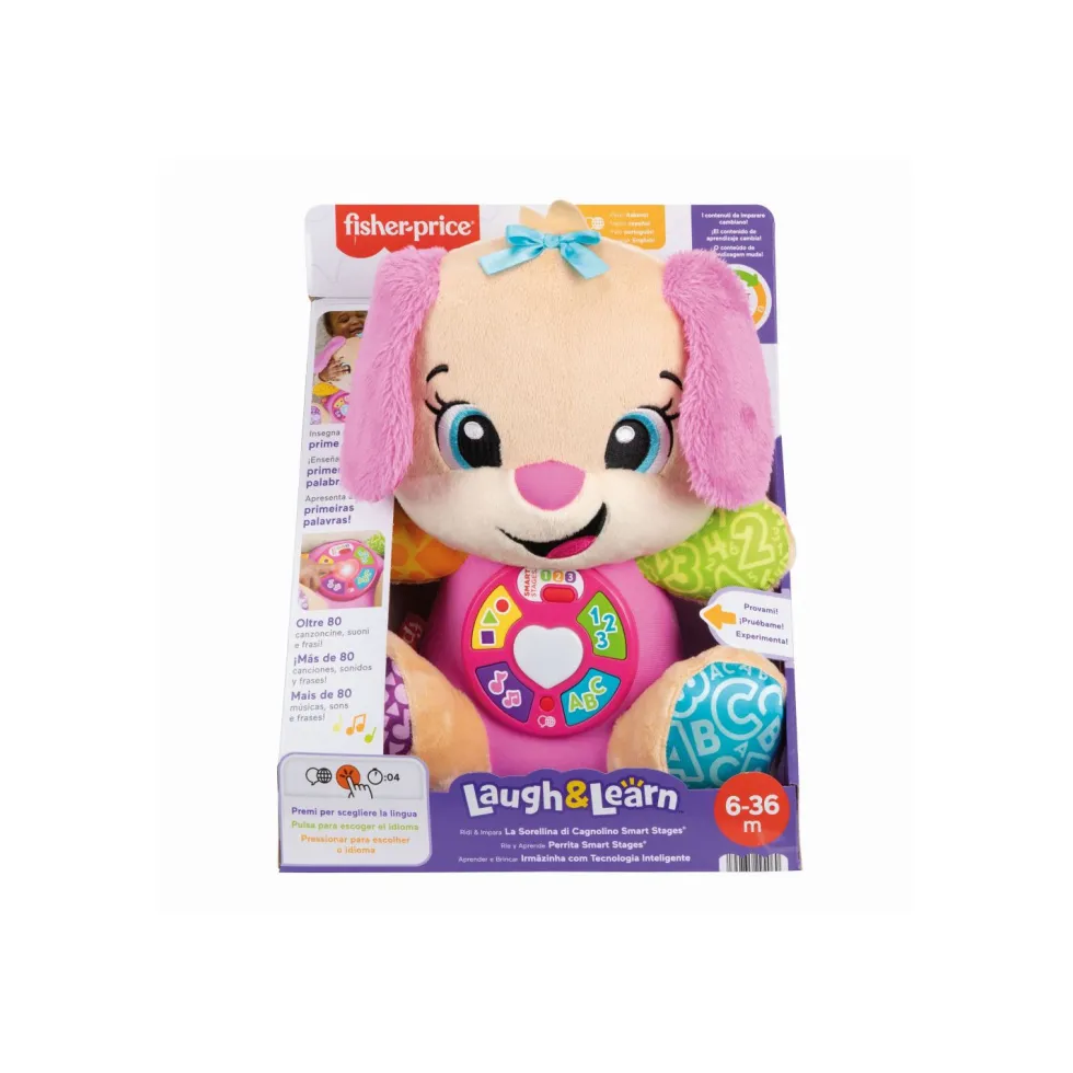 Fisher Price Ríe y Aprende Perrita con Smart Stages