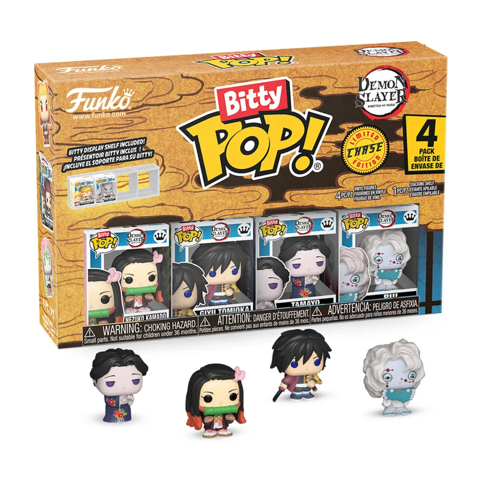 Funko Bitty Pop! Demon Slayer Pack 4 Figuras de Vinilo Varios Modelos