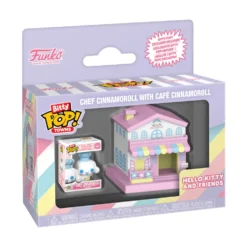 Funko Bitty Pop! Towns Hello Kitty and Friends Figura de Vinilo Chef Cinnamoroll con Café Cinnamoroll