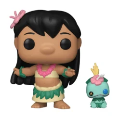 Funko Pop! Disney Lilo & Stitch Figura de Vinilo Hulla Lilo con Scrump