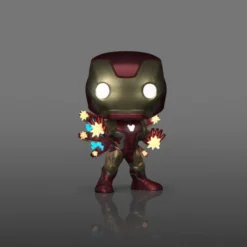 Funko Pop! Marvel The Infinity Saga Figura de Vinilo Iron Man Brilla en la Oscuridad