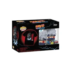 Funko Pop! Tees Naruto Shippuden Pack Figura Kakashi Edición Especial Brilla en la Oscuridad con Camiseta Talla XL
