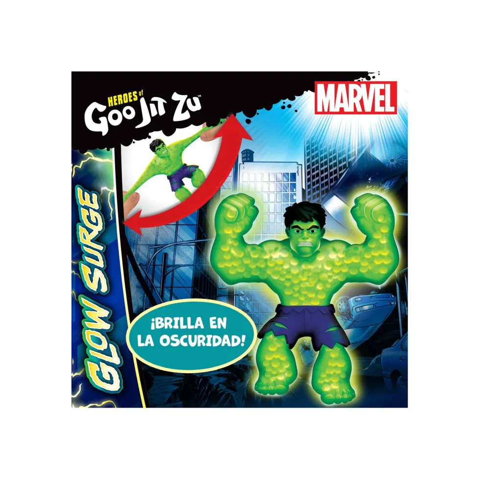 Goo Jit Zu Figura Marvel Glow Surge Hulk