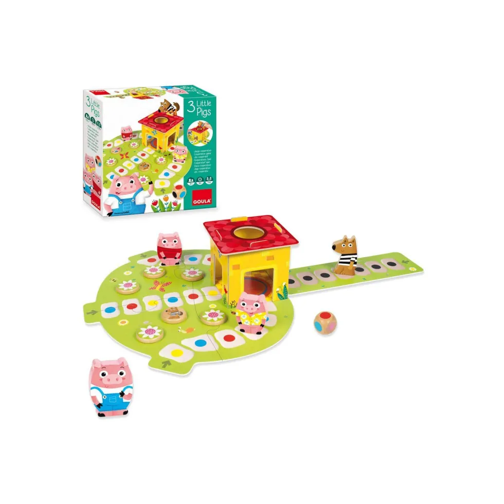 Goula Los 3 Cerditos Juego de Mesa Cooperativo