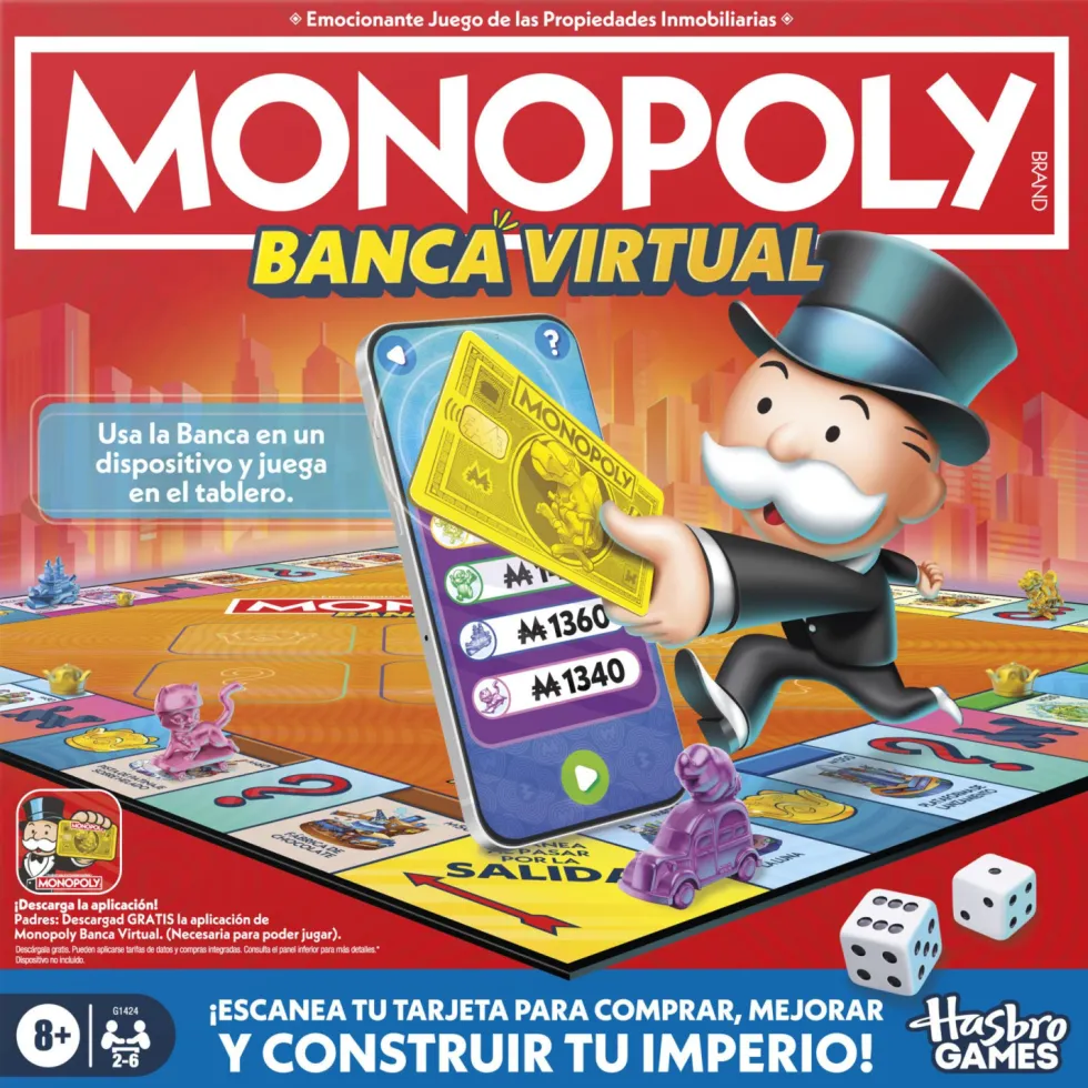 Hasbro Gaming Monopoly Banca Virtual Juego de Mesa