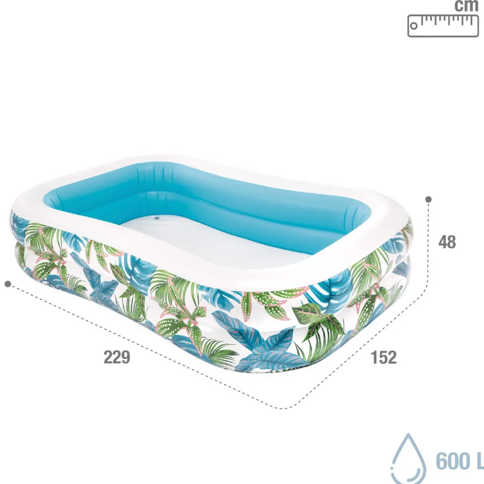 INTEX Piscina Hinchable Tropical 229 x 152 x 48 cm