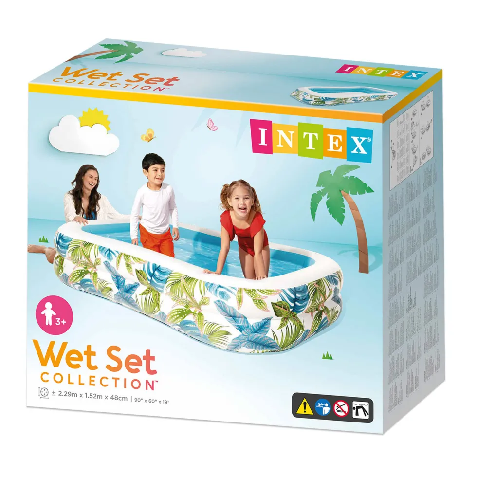 INTEX Piscina Hinchable Tropical 229 x 152 x 48 cm