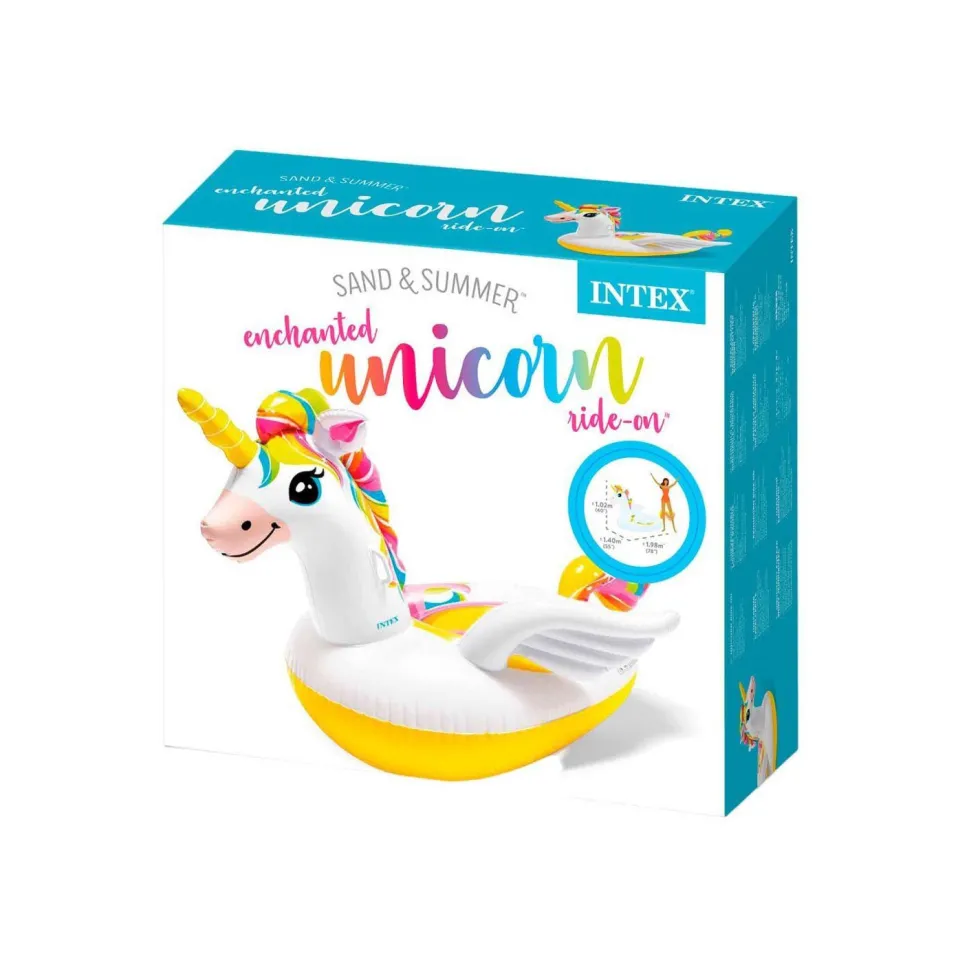 INTEX Unicornio Hinchable 198 x 140 x 97 cm.