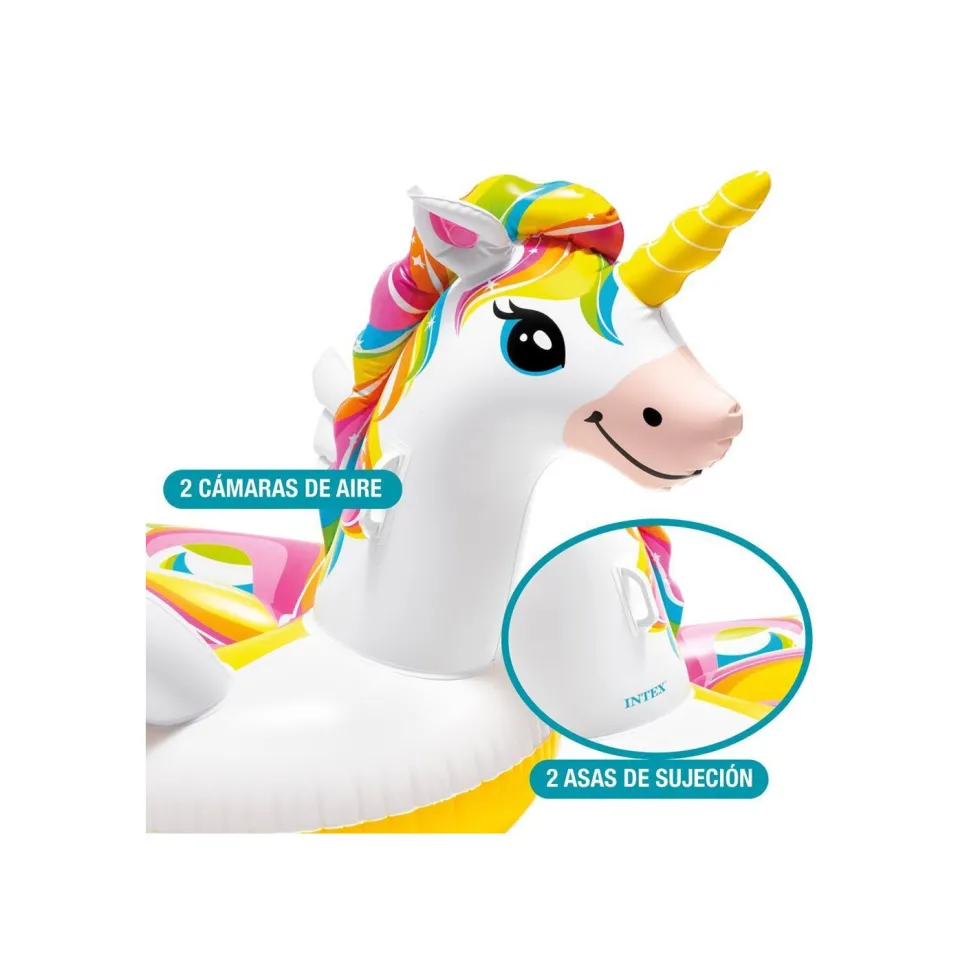 INTEX Unicornio Hinchable 198 x 140 x 97 cm.