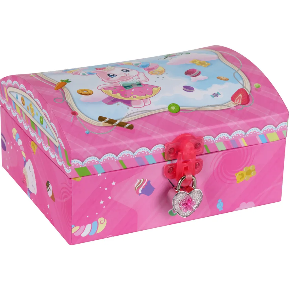 Joyero Infantil con Candado de Corazón y Set de Papelería