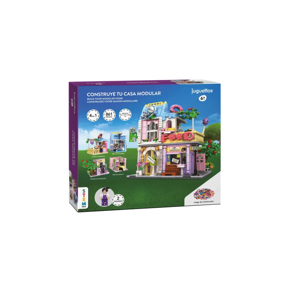Juguettos Construye tu Casa Modular 866 Piezas