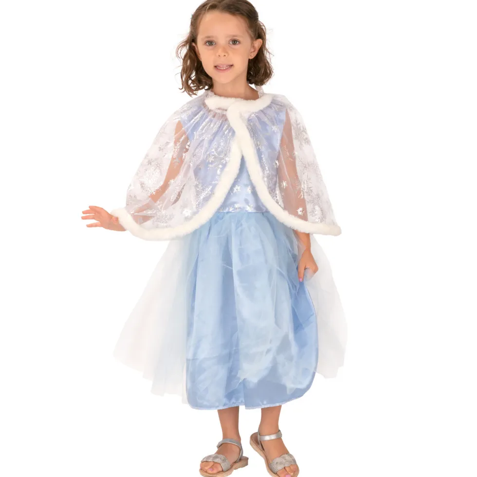 Juguettos Disfraz Infantil de Princesa Azul Con Capa