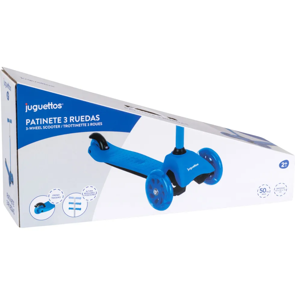 Juguettos Patinete 3 Ruedas Azul