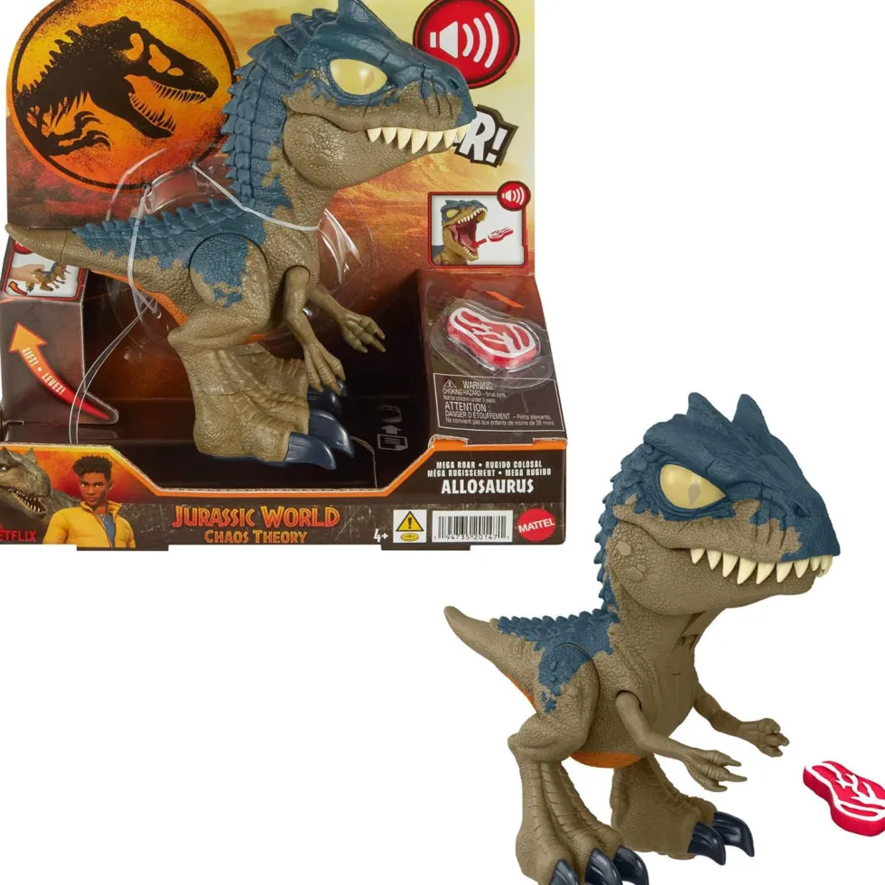 Jurassic World Chaos Theory Figura Dinosaurio Allosaurio Mega Rugido