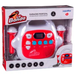 La Banda Karaoke Portátil 2 Micros con USB y Bluetooth